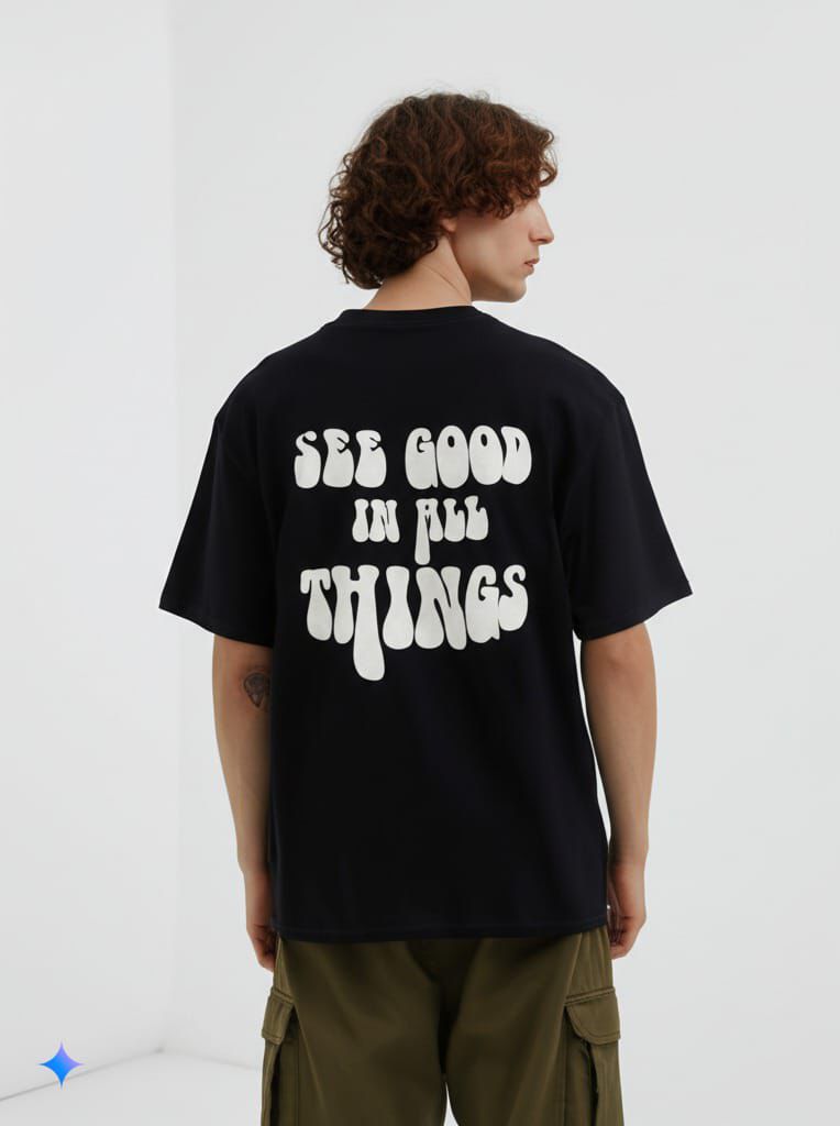 Oversized Black T Shirt