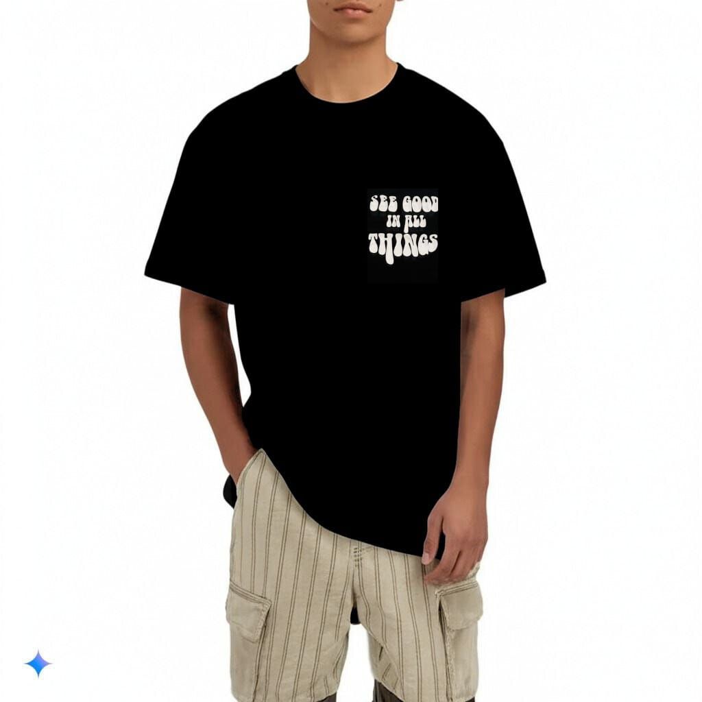 Oversized Black T Shirt